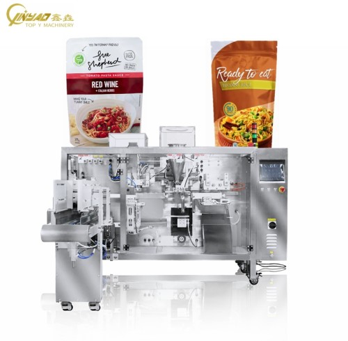 Automatic Ready To Eat Fried Rice Pasta Sauce Stand up Retort Pouch Packing Machine