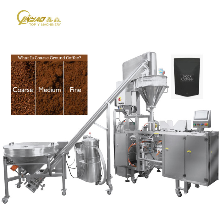 Multifunction Packing Machine Mini Doypack Packaging Machine Cassava Wheat Flour Coffee Powder Spices Pouch Packing Machine