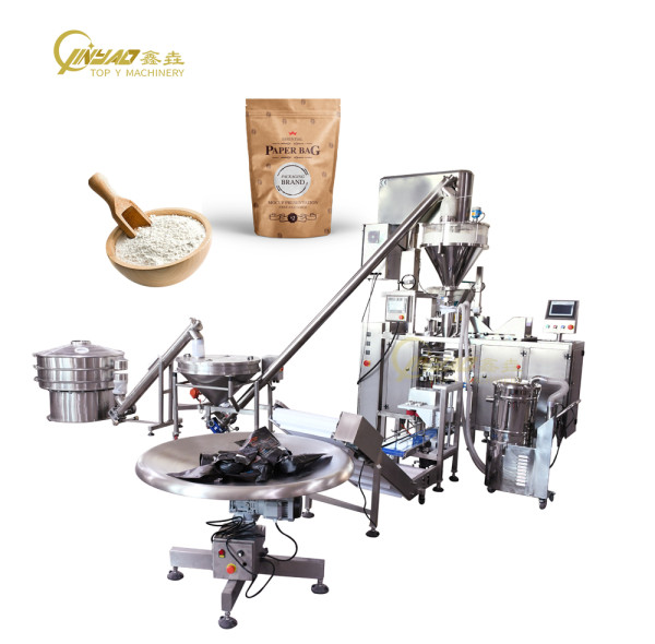 Doypack Packaging Machine Automatic Zipper Pouch Packing Machine for Food Spice Flour Wheat Meal Coffee Milk Powder