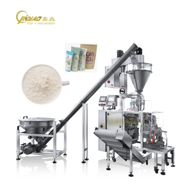 Customized Automatic Spices Banana Snack Powder Wheat Flour Filling Paper Bag Packaging Premade Packing Machine
