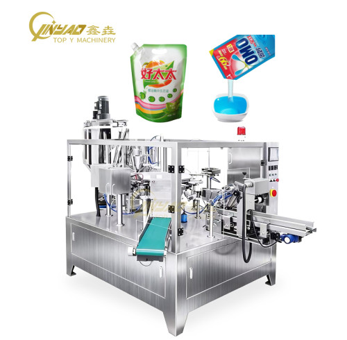 Automatic Packaging Machine Fruit Juice Beverage Detergent Liquid Doypack Rotary Packing Machine