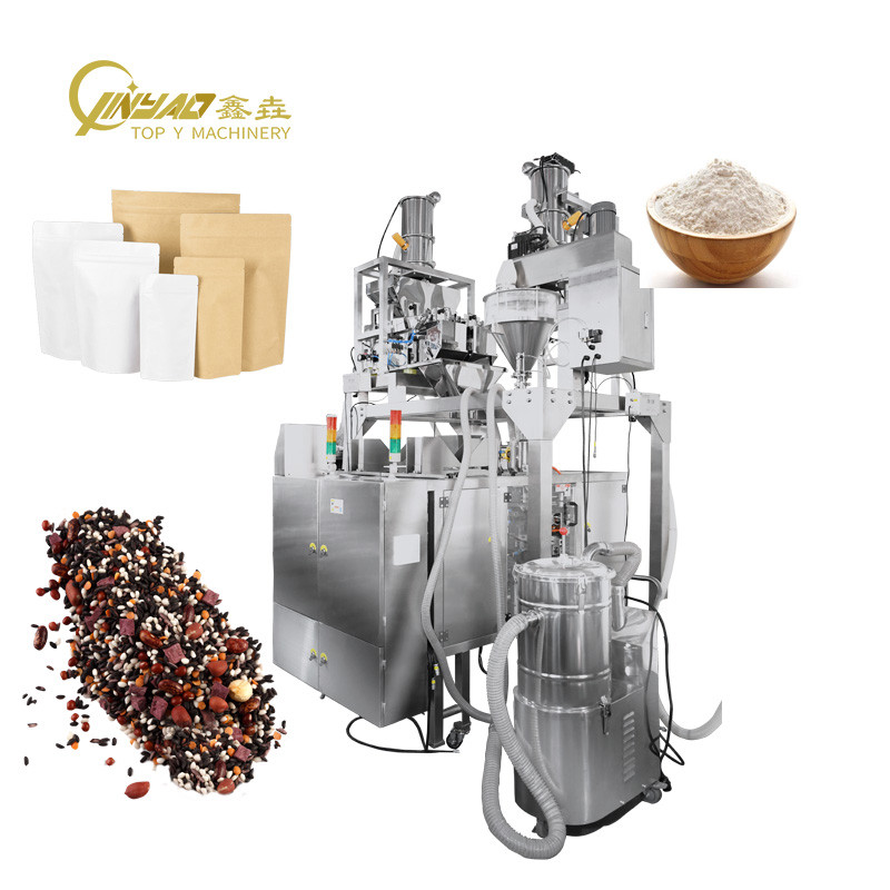 A detailed infographic comparing key features to consider when choosing a doypack machine, such as filler type, speed, and pouch compatibility.