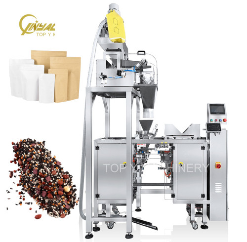 Packing Machine Standing Pouch Automatic Doypack Plastic Zipper Premade Bag Filling Sealing Packaging Machine