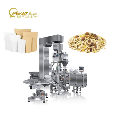 Automatic Ziplock Pouch Doypack Packaging Machinery Granule Pet Cat Dog Food Filling Premade Bag Packing Machine