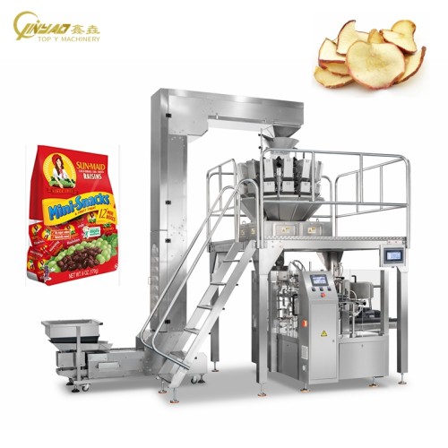 Fully Automatic Freeze Dried Fruits Bagging Machine Premade Pouch Rotary Packaging Machine for Dry Fruits