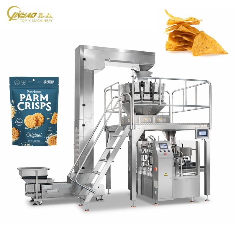 TOP Y automatic premade bag packaging machine with nitrogen gas flushing for nuts and snacks