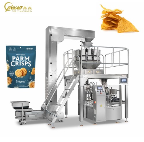 Potato Chips Nuts Premade Bag Automatic Packaging Snacks Packing Machine with Nitrogen Gas Flushing