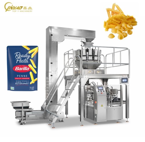 Automatic Spaghetti Pasta 250g and 500g Filling and Packing Premade Pouch Rotary Packaging Machine