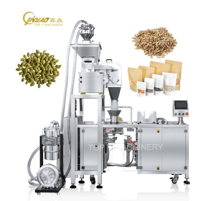 Automatic Weighing Mini Doypack Bag Zipper Pouch Dried Seeds Coffee Beans Packing Machine Supplier