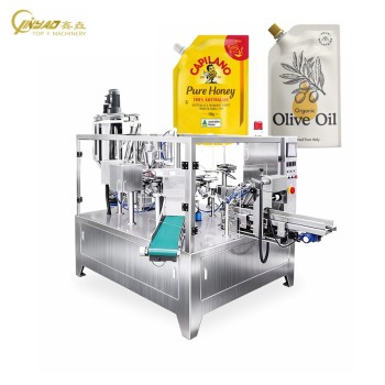 High Speed Multi-function Open Bag Pack Palm Oil Premade Pouch Doypack Packaging Machine for Liquid