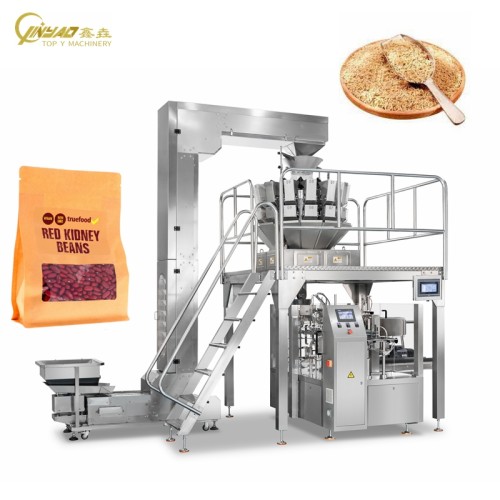 Rotary Zipper Pouch Doypack Sealing Packing Automatic Weighing Packaging Machine for Cereal Grain Seeds