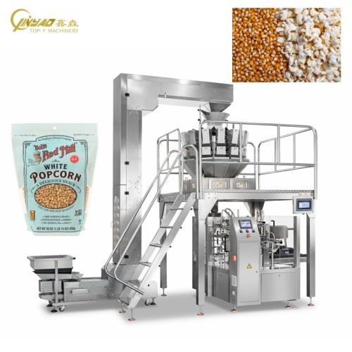 Factory Direct Premade Pouch Corn Popcorn Packing Machine Fully Automatic Rotary Packaging Machine
