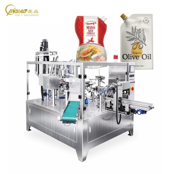 Hot Sale Automatic Liquid and Sauce Premade Pouch Rotary Packing Machine for Edible Oil Cooking Oil
