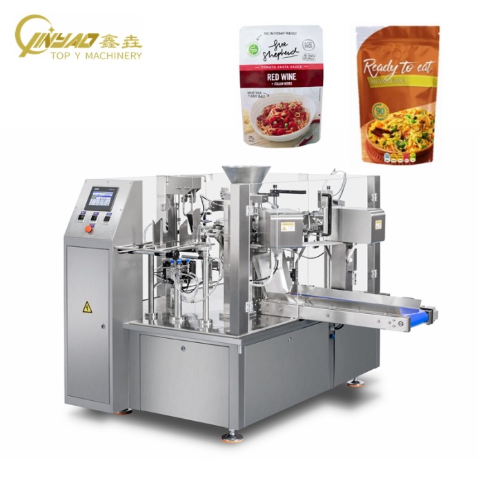 Automatic Premade Retort Food Instant Rice Foil Pouch Packaging Machinery Filling Sealing Packing Machine