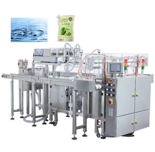 Top Y Duplex Full Automatic Floor Clearer Stand up Pouch Doypack Machine Running With Piston Pump