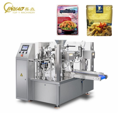 Automatic Premade Retort Pouch Instant Soup Packing Machine Rotary Packaging Machine for Ready to Eat Meal