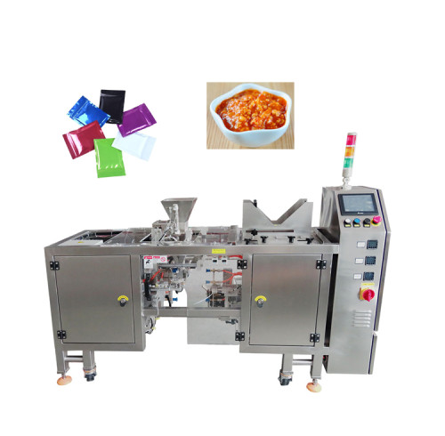 Small Business Stand up Pouch Flat Vacuum Bag Liquid Sauce Filling Packing Machine with Liquid Pump