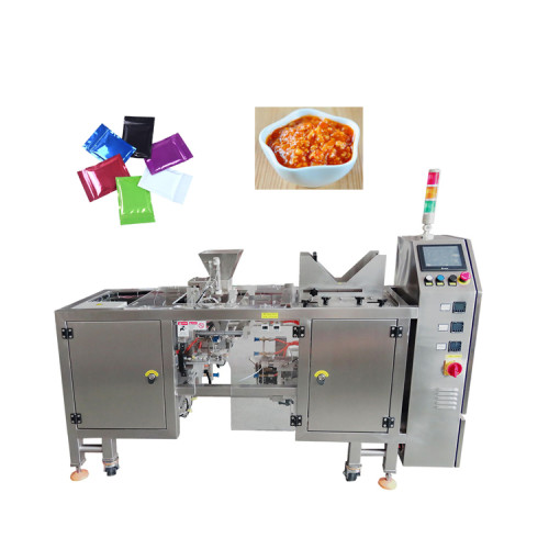 Small Business Stand up Pouch Flat Vacuum Bag Liquid Sauce Filling Packing Machine with Liquid Pump