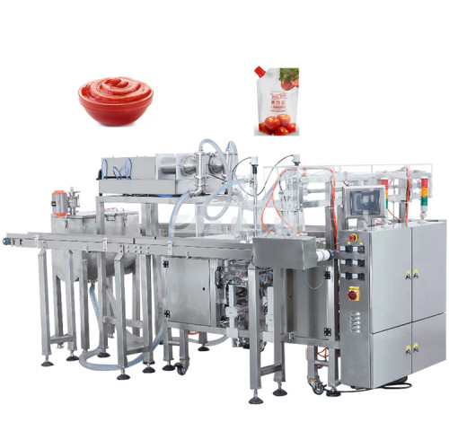 Top Y  CE Automatic Spout Bag Fruit Pineapple Juice Paste Tomato Sauce Doypack Packaging Machine