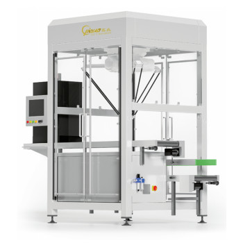 Automatic Carton Box Case Robot Palletizer Stacker with PLC for Food Grade Applications