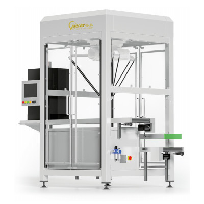 Automatic Carton Box Case Robot Palletizer Stacker with PLC for Food Grade Applications