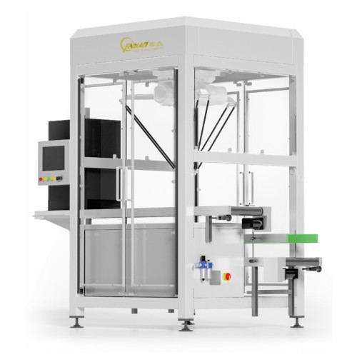 Automatic Carton Box Case Robot Palletizer Stacker with PLC for Food Grade Applications