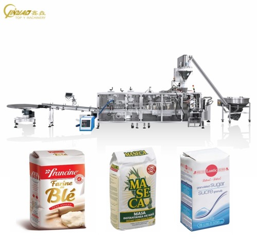 Brick-Shaped Paper Bag Packing And Folding Machine For Flour