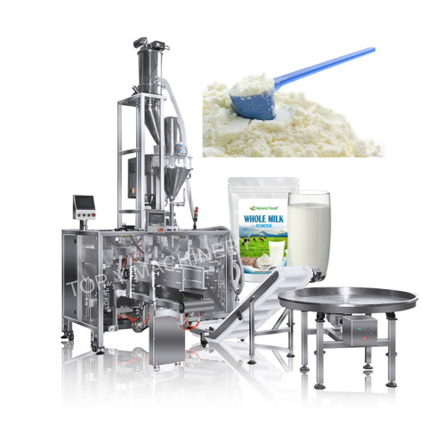 Milk Powder Packing Machine System With Vacuum Loader And Scoop Feeder
