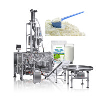 Milk Powder Packing Machine System With Vacuum Loader And Scoop Feeder