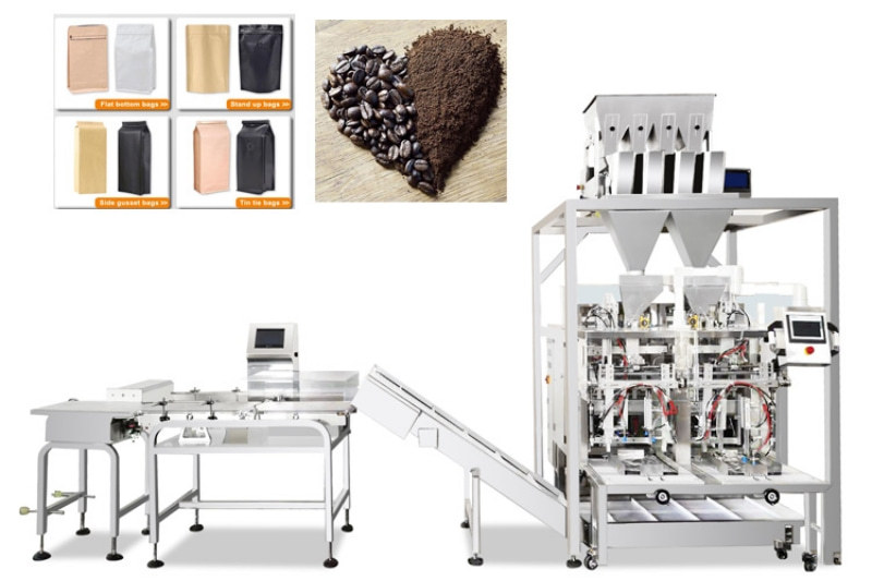 Doypack packaging machine for coffee bean