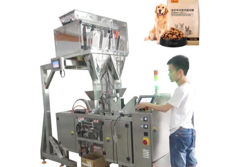 Doypack packaging machine for pet food