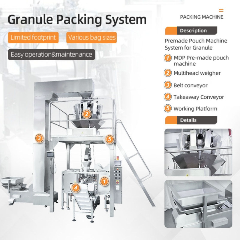 Doypack packaging machine system