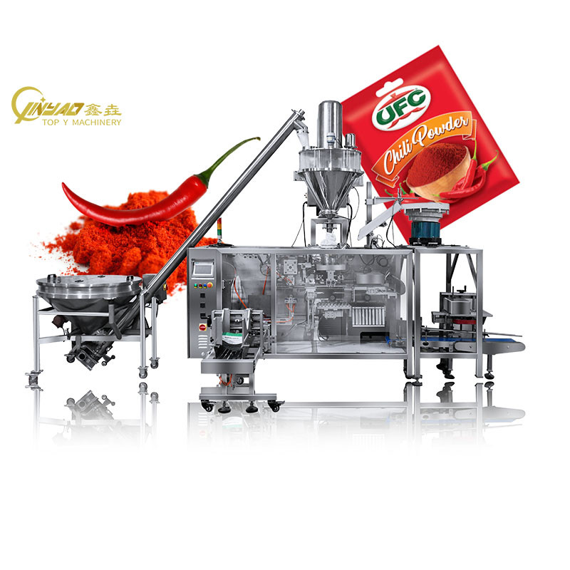 A close-up shot of a doypack machine's sealing jaws creating a perfect seal on a coffee pouch.