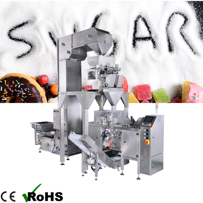 Sugar Salt Pouch Packing Machine A high-speed sugar salt pouch packing machine in operation