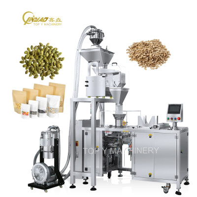 Beans Packing Machine | Standing Pouch Automatic Doypack Plastic Zipper Premade Bag  | Filling Sealing Packaging Machine