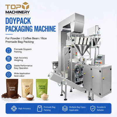 Doypack Packaging Machine | Powder Roasted Coffee Bean Rice | Premade Bag Packing Machine Price