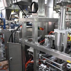 Paper Bag Filling and Sealing Packing Machine | 25g 1000g 5kg Baking Powder Flour | Bag Brick Bag