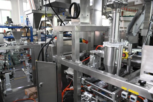 Paper Bag Filling and Sealing Packing Machine | 25g 1000g 5kg Baking Powder Flour | Bag Brick Bag