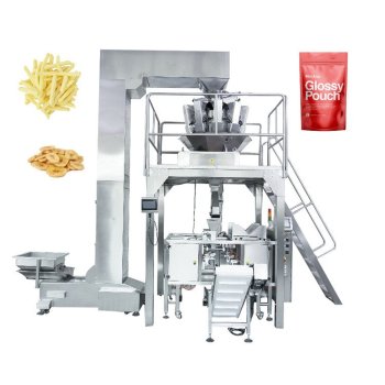 Double Station Duplex Zipper Stand-Up Pouch Packing Machine - Automatic Doypack Packing Machine for Snack Food