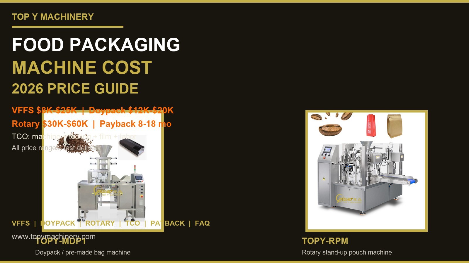Food Packaging Machine Cost: 2026 Price Guide
