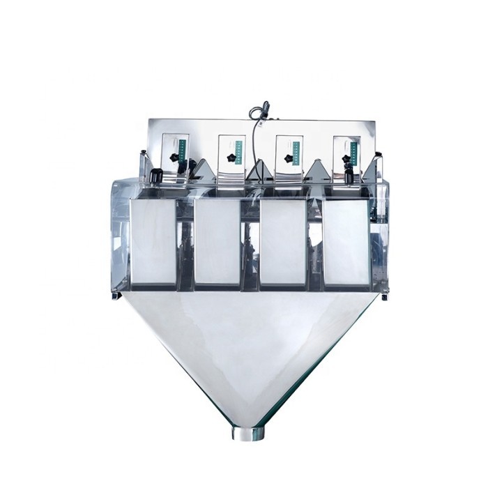 TOPY-VM multihead weigher for accurate coffee bean weighing in roastery scale-up packaging line