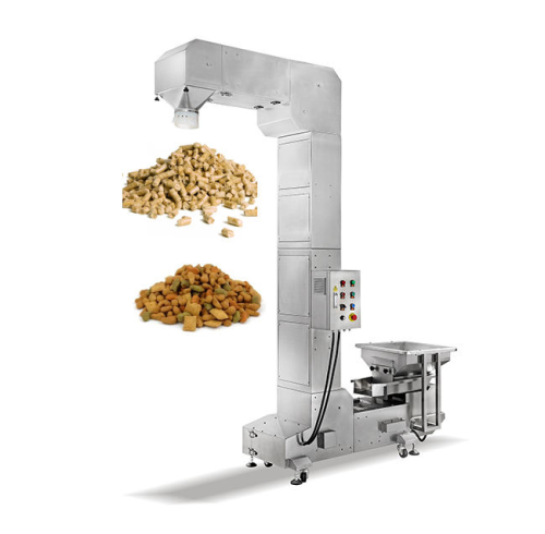 1.8L 3.8L 6.5L Z Type Bucket Elevator With Vibration Feeder Conveyor for Candy Rice Beans