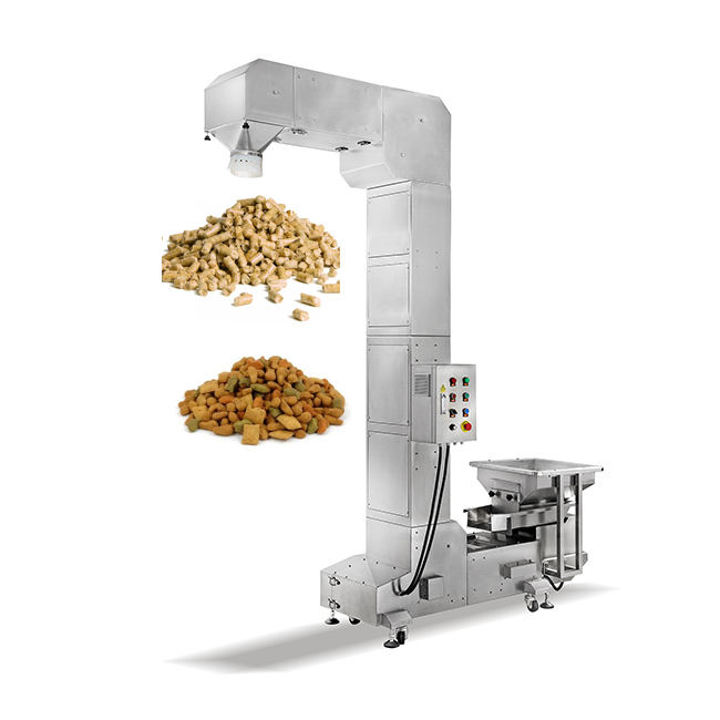 Z type bucket elevator with vibration feeder for candy