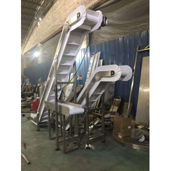 Flexible Acclivitous Baffle PU PVC Conveyor Food Transfer Grade Chips Grain Belt Incline Conveyor