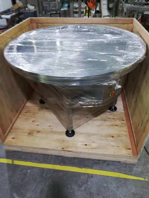 Rotary Turning Collecting Table Used to Receive the Pouch Bags Materials