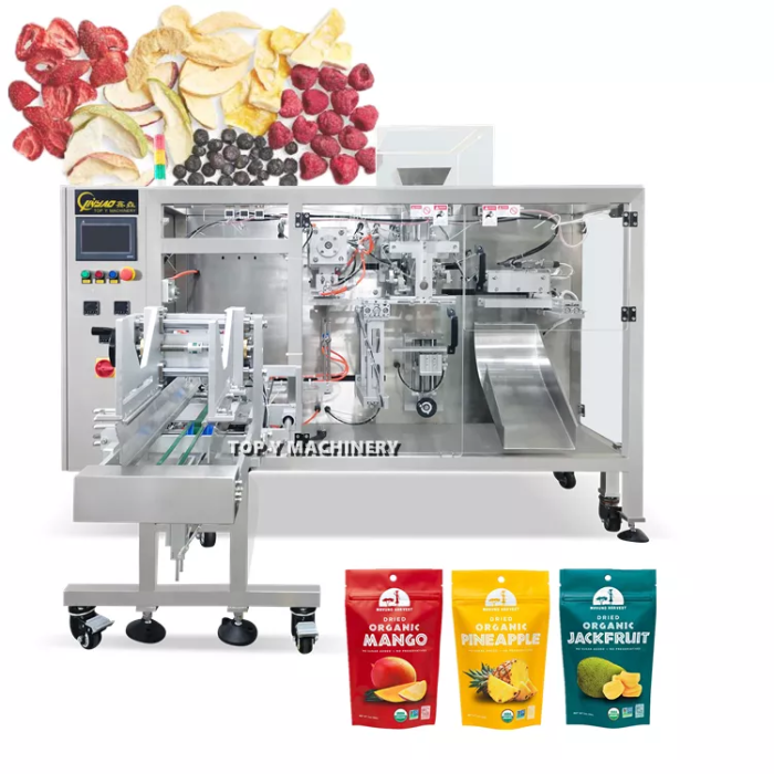 TOP Y Horizontal Premade Stand up Bag Packing Machine Granule Food Freeze Dried Fruit Doypack Pouch Packaging Machine
