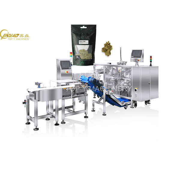 Automatic Dry Hemp Buds Hemp Zipper Bag Packing Machine Pouch Filling Sealing Doypack Packaging Machine