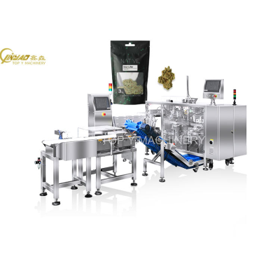 Automatic Dry Hemp Buds Hemp Zipper Bag Packing Machine Pouch Filling Sealing Doypack Packaging Machine