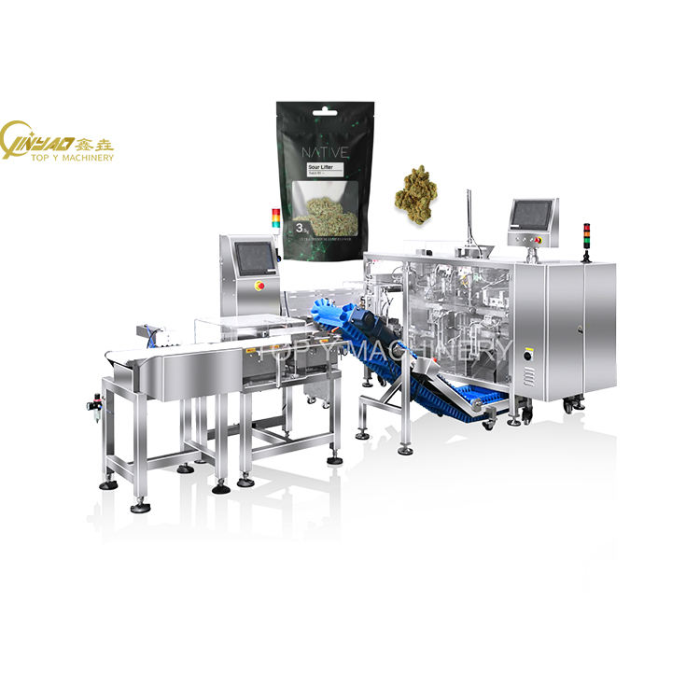 Automatic Dry Hemp Buds Hemp Zipper Bag Packing Machine Pouch Filling Sealing Doypack Packaging Machine