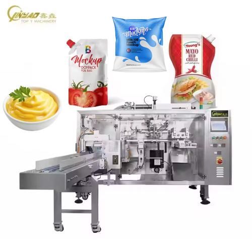 TOP Y Milk Yoghourt Spout Bag Filling and Sealing Machine Cheese Sauce Pouch Horizontal Packaging Machine